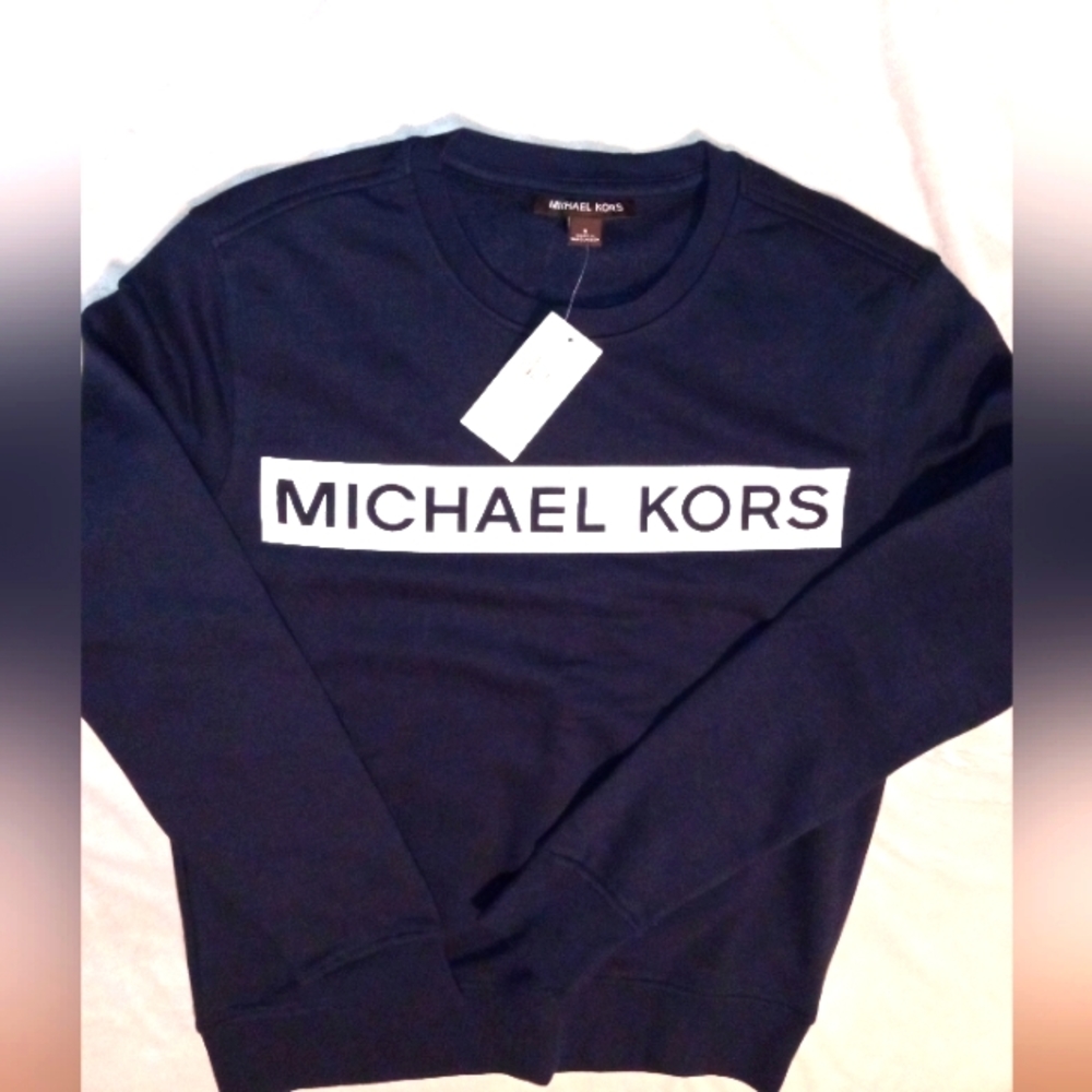 White and blue Michael kors shirt